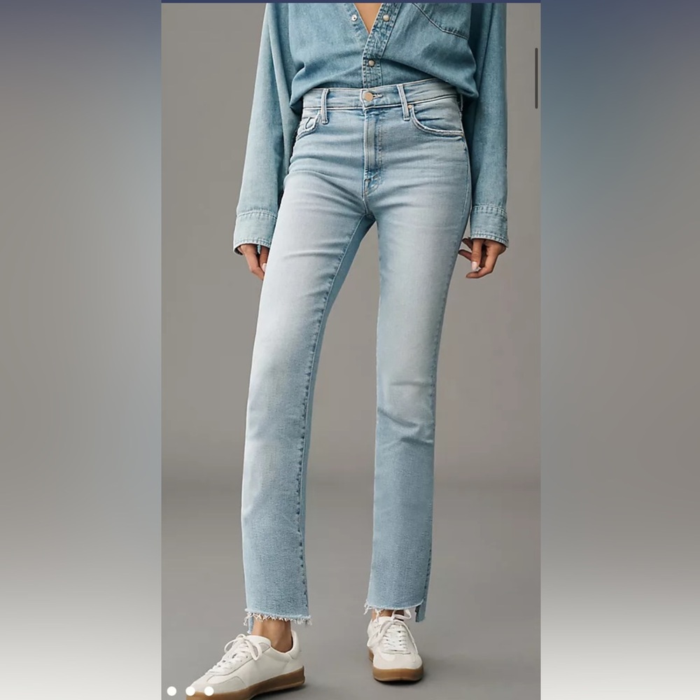 MOTHER The Insider Crop Step Frey jeans in limited edition wash Size 27